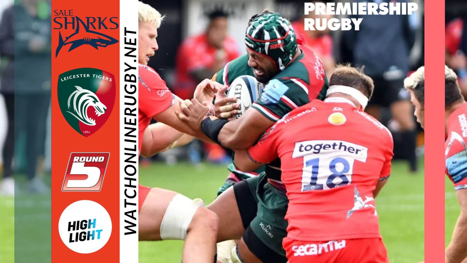 Leicester Tigers Vs Sale Sharks Premiership Rugby 2022 RD 5