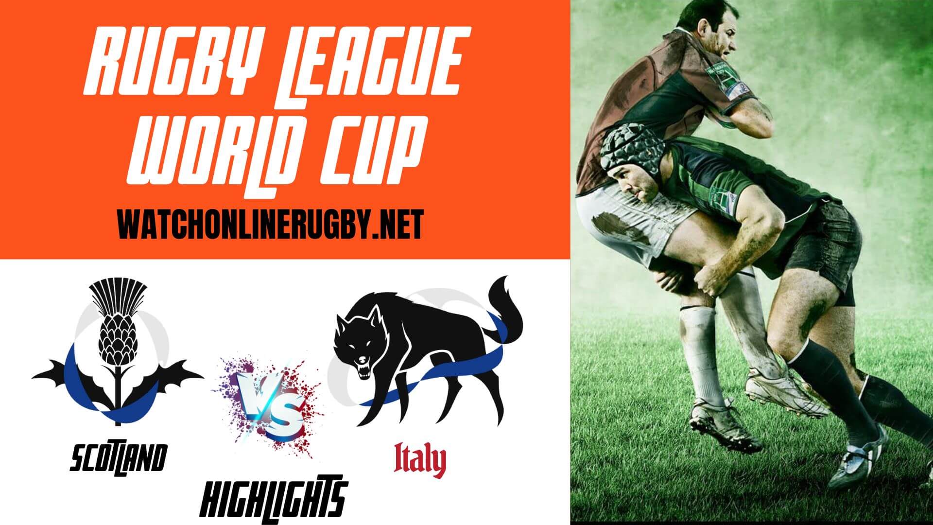 Scotland Vs Italy Rugby League World Cup 2022 RD 1