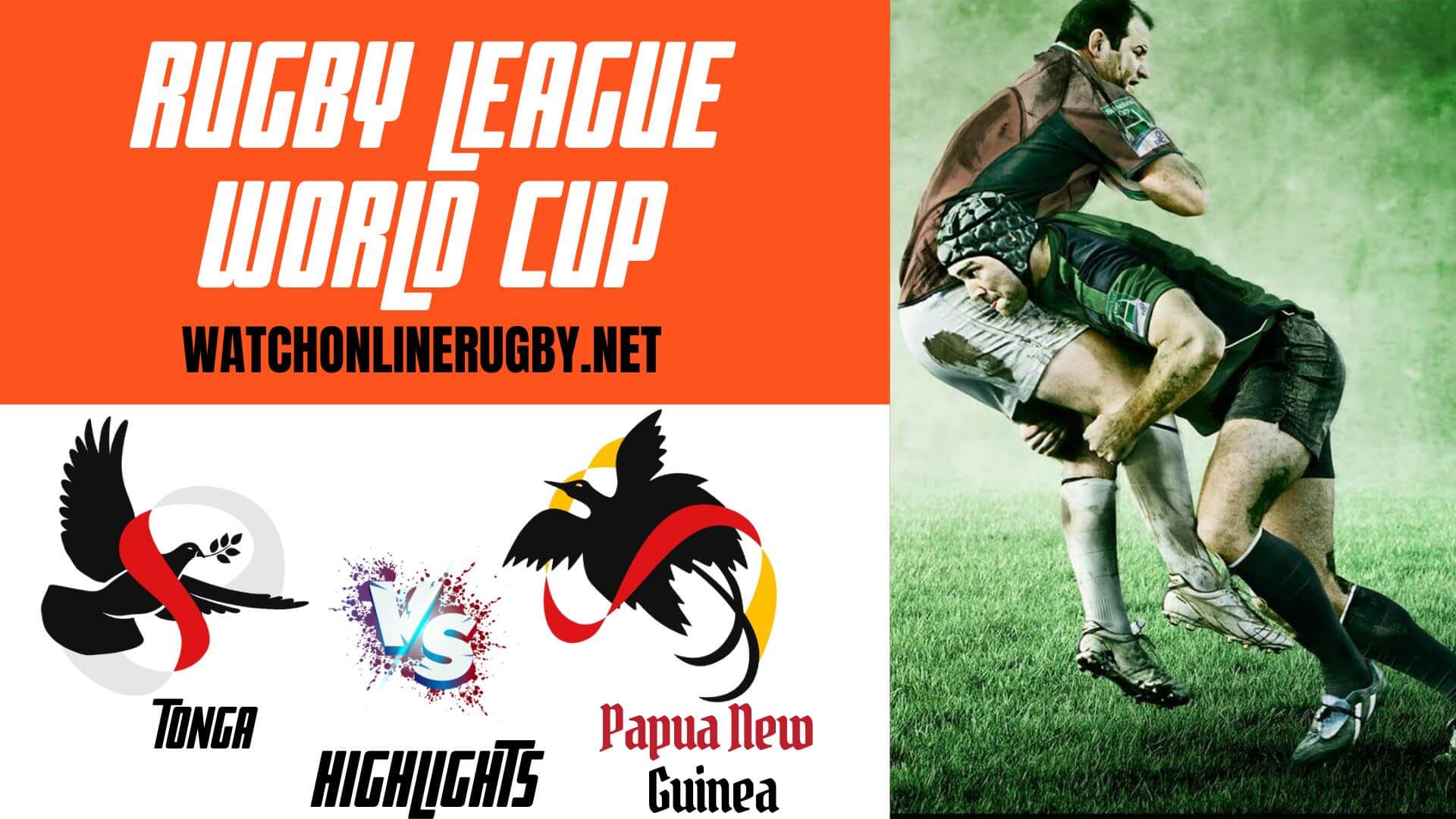 Tonga Vs Papua New Guinea Rugby League World Cup 2022 RD 1