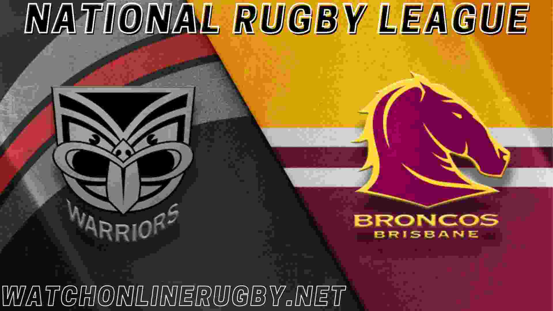 Warriors vs Broncos Round 13 Live Stream 2023 | NRL Rugby