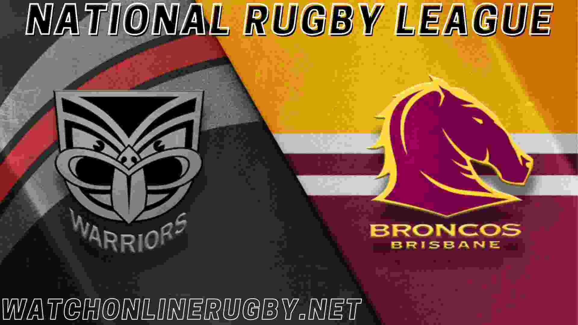 Warriors vs Broncos Round 13 Live Stream 2023 NRL Rugby