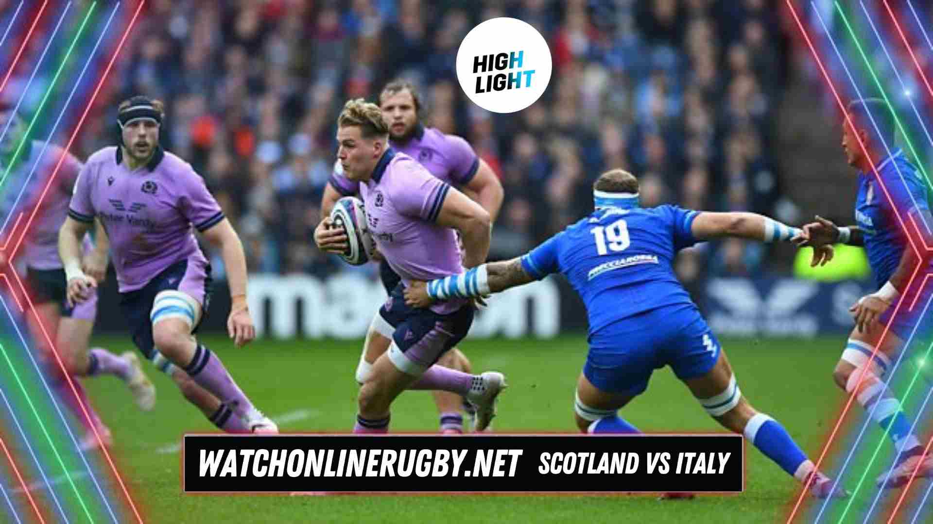 Scotland Vs Italy Six Nation Rugby 2025 RD 1