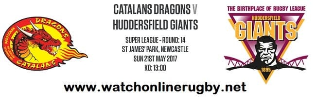 Catalans Dragons vs Huddersfield Giants live