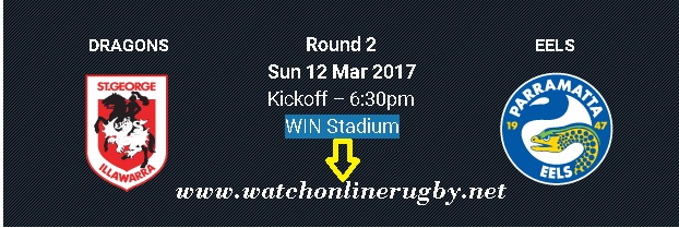 Dragons vs Eels live