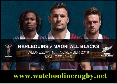 Harlequin vs Maori All Blacks live