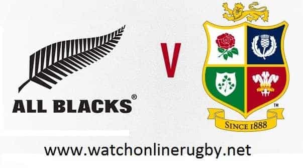 All Blacks vs British and Irish Lions live