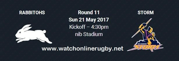 South Sydney Rabbitohs vs Melbourne Storm live