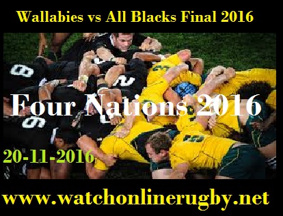 Wallabies vs All Blacks final