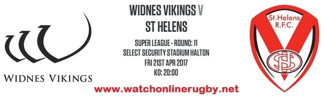 Widnes Vikings Vs St Helens live