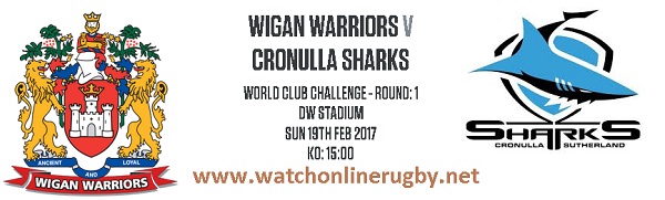 Wigan Warriors Vs Cronulla Sharks live